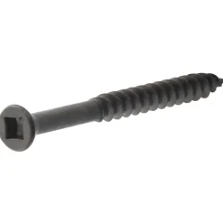 HILLMAN No. 6 X 1-5/8 in. L Square Black Phosphate Fine Trim Screws 75 pk