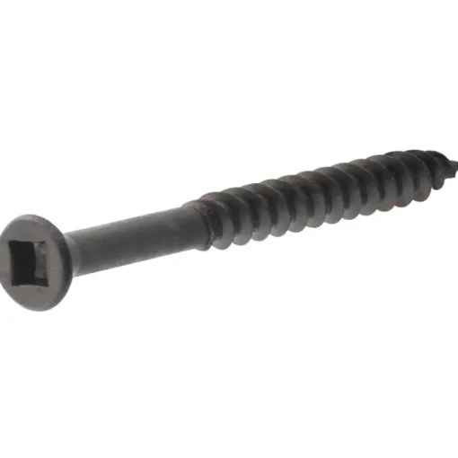 HILLMAN No. 6 X 1-5/8 in. L Square Black Phosphate Fine Trim Screws 75 pk