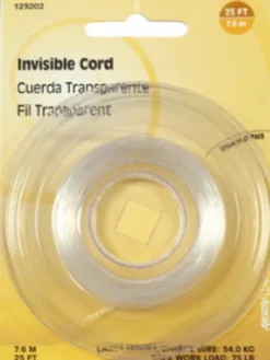 Hillman Plastic 18 Ga. Invisible Cord (Pack of 10)