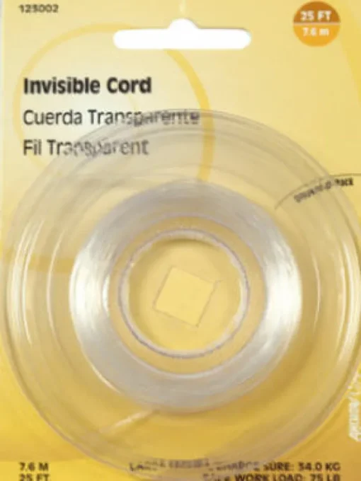 Hillman Plastic 18 Ga. Invisible Cord (Pack of 10)