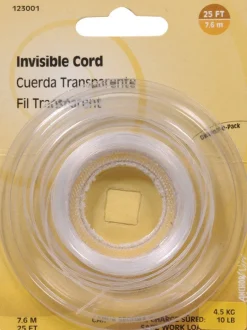 Hillman Plastic 18 Ga. Invisible Cord (Pack of 10)