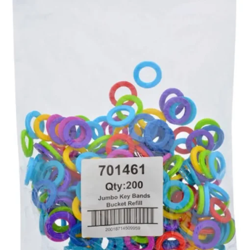 Hillman Plastic Multicolored Bands/Caps Key Ring