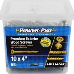 HILLMAN Power Pro No. 10 in. X 4 in. L Bronze Star Flat Head Premium Deck Screws 5 lb 248 pk