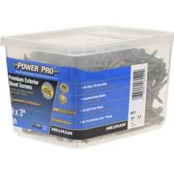 HILLMAN Power Pro No. 9 in. X 3 in. L Bronze Star Flat Head Premium Deck Screws 5 lb 373 pk