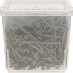 HILLMAN Power Pro No. 9 in. X 3 in. L Bronze Star Flat Head Premium Deck Screws 5 lb 373 pk