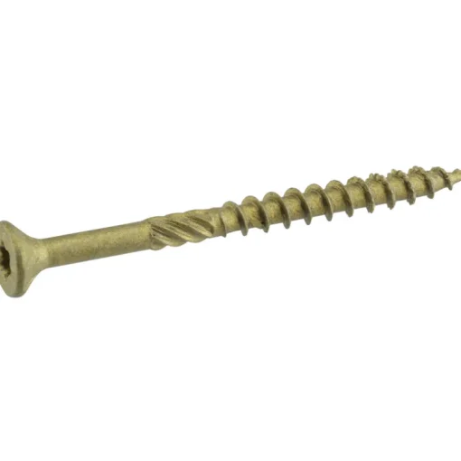 Hillman Power Pro No. 8 X 1-3/4 in. L Star Bronze Ceramic Wood Screws 1 lb 175 pk