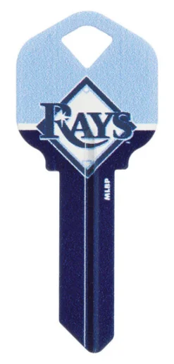 Hillman Tampa Bay Rays Painted Key House/Office Universal Key Blank Single sided (Pack of 6)