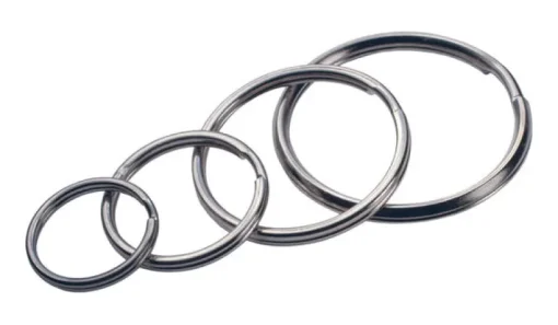 HILLMAN Tempered Steel Silver Split Rings/Cable Rings Key Ring