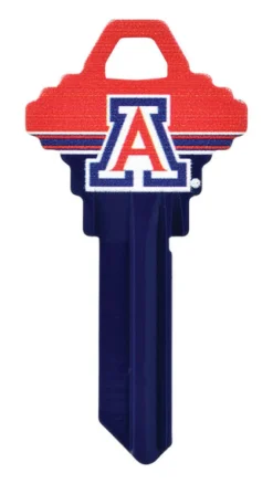 Hillman University of Arizona Painted Key House/Office Universal Key Blank Single sided (Pack of 6)