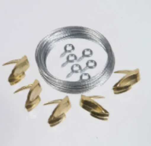 Hillman WallBiter Brass-Plated Medium Duty Picture Hook Kit 45 lb 1 pk