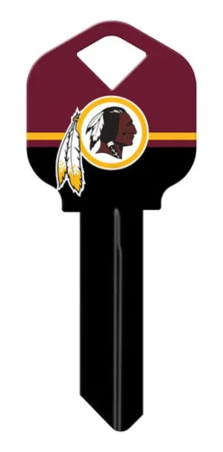 HILLMAN Washingto Redskins Painted Key House/Office Universal Key Blank 66/KW1 Single sided (Pack of 6)