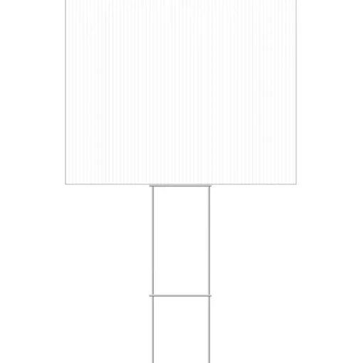 Hillman White Blank Sign 20 in. H X 24 in. W (Pack of 6)