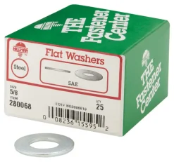 HILLMAN Zinc-Plated Steel 5/8 in. SAE Flat Washer 25 pk