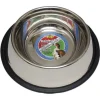 Hilo Silver Non-Skid Stainless Steel 16 oz Pet Dish For Dog