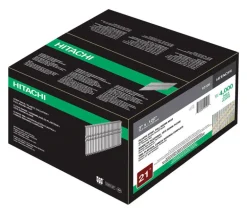 Hitachi Metabo HPT 21 Deg. Angled Strip Round Head Smooth Shank Diamond Point Framing Nail 0.12 Dia. x 3 in.