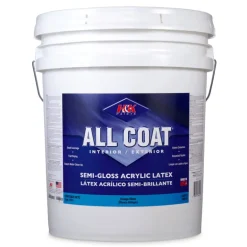 H&K Company All-Coat Semi-Gloss Virginia White Acrylic Latex Paint Indoor/Outdoor 5 gal.