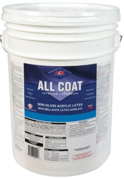 H&K Paint Company Acrylic Latex Paint Interior/Exterior Semi Gloss Vintage White 5 Gl