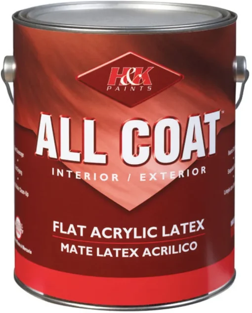 H&K Paint Company Acrylic Latex Paint Interior/Exterior Flat Tawny Beige 1 Gl