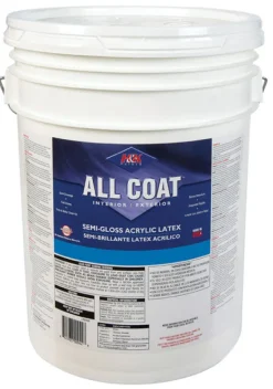 H&K Paint Company Acrylic Latex Paint Interior/Exterior Semi Gloss Autumn Tan 5 Gl