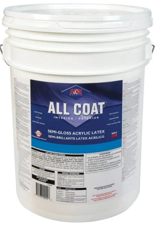 H&K Paint Company Acrylic Latex Paint Interior/Exterior Semi Gloss Autumn Tan 5 Gl