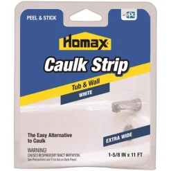 Homax 34015 7/8" White Tub & Wall Caulk Strip