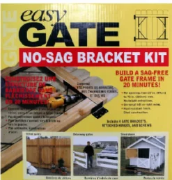Homax EasyGate Powder Coated Black Steel No Sag Gate Kit 1 pk