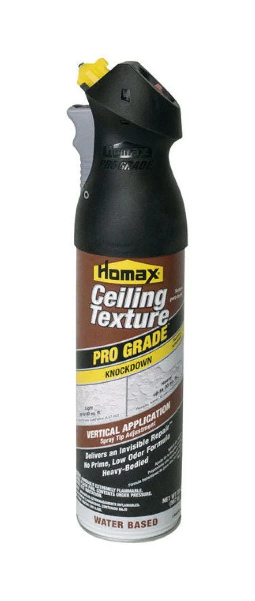 Homax Pro Grade Flat White Water-Based Drywall Surface Indoor Knockdown Ceiling Texture Spray 20 oz.