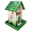 Home Bazaar Butterfly Wild Bird and Finch 1.5 lb. Wood Hopper Bird Feeder 2 ports