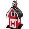 Home Bazaar Songbird 1.5 lb. Wood Bird Feeder 2 ports