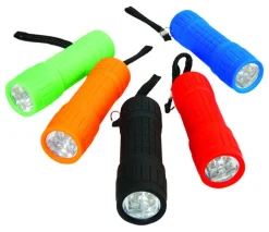 Home Plus 60 lumens Assorted LED Flashlight AA Battery (Pack of 15)