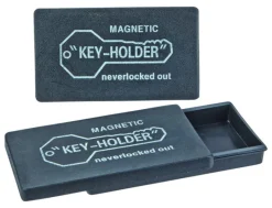 Home Plus Black Plastic Magnetic Key Box (Pack of 12)