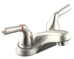 Home Plus Chrome Contemporary Centerset Bathroom Sink Faucet 4 in.