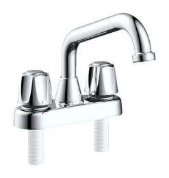 Home Plus Chrome Traditional Bathroom Faucet 4 in.