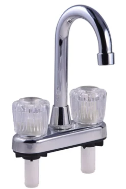 Home Plus Classic Two Handle Chrome Bar Faucet