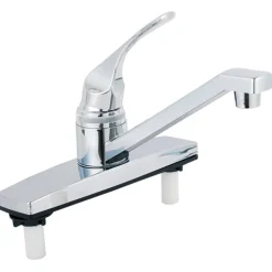 Home Plus One Handle Chrome Kitchen Faucet
