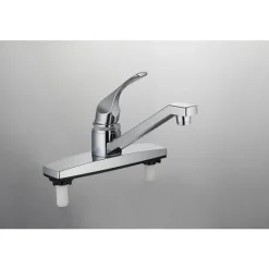 Home Plus One Handle Chrome Kitchen Faucet Side Sprayer Included