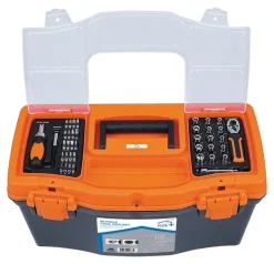 Home Plus Tool Box Set Assorted 40 pc.
