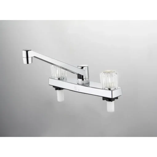 Home Plus Two Handle Chrome Kitchen Faucet