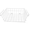 Homz 7 in. H x 10-13/32 in. W x 16 in. L White Stacking Basket