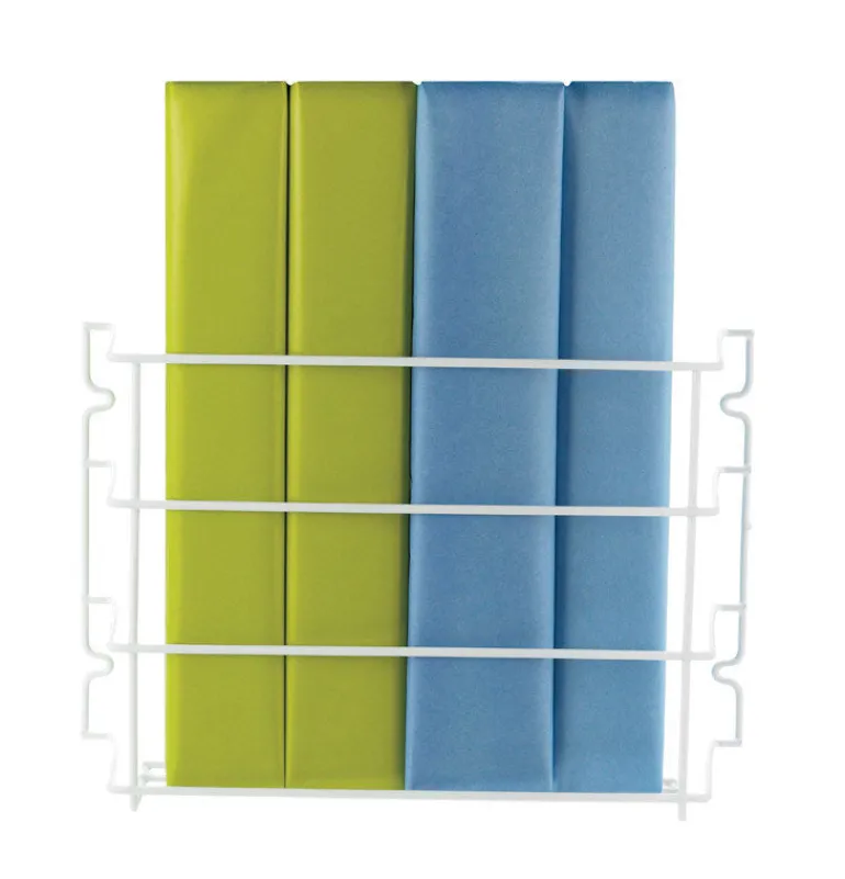 Homz 8.5 in. H X 3.25 in. W X 12 in. L Cabinet Door Organizer White