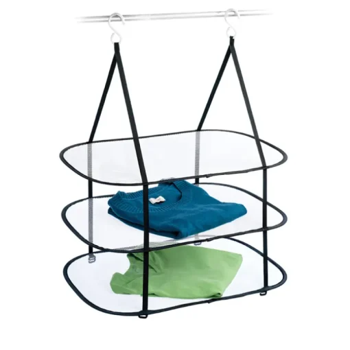 Homz 32 in. H X 26.5 in. W X 18 in. D Plastic Hanging Clothes Drying Rack