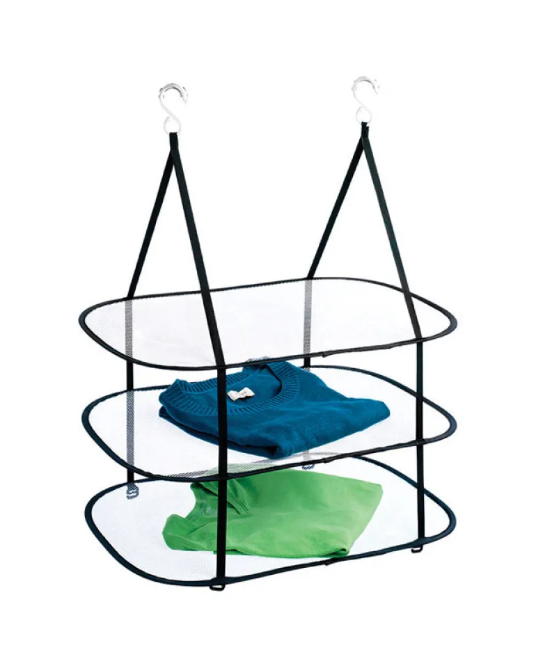 Homz 32 in. H X 26.5 in. W X 18 in. D Plastic Hanging Clothes Drying Rack