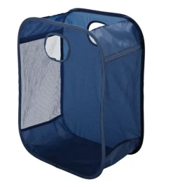 Homz Blue Duramesh Nylon Spring Up Hamper