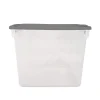 Homz Latching 12-1/8 in. H x 13 in. W x 16-1/4 in. D Stackable Storage Box (Pack of 8)