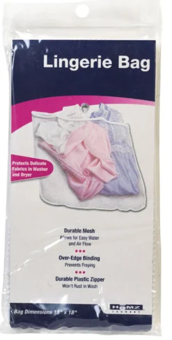 Homz White Duramesh Nylon Lingerie Wash Bag
