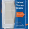 Homz White Plastic Shower Mirror