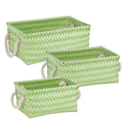 Honey Can Do 6 in. H x 10 in. W x 13 in. D Tote Bin (Pack of 6)