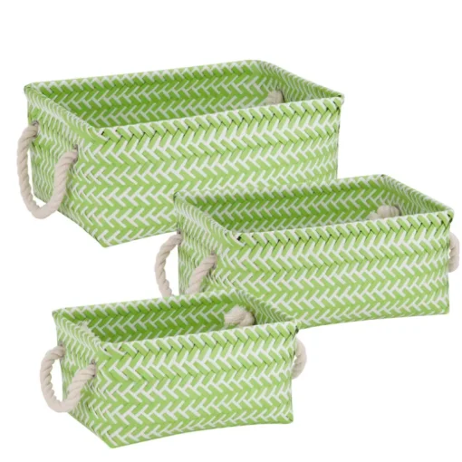 Honey Can Do 6 in. H x 10 in. W x 13 in. D Tote Bin (Pack of 6)