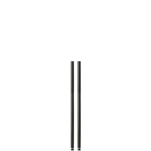 Honey Can Do 36 in. H x 1 in. W x 1 in. D Steel Shelf Pole with Leg Levelers (Pack of 2)