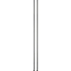 Honey Can Do 72 in. H x 1 in. W x 1 in. D Steel Shelf Pole with Leg Levelers (Pack of 2)